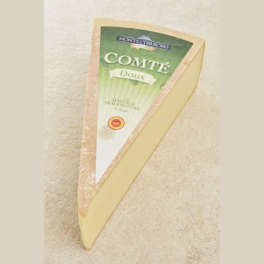 Comté doux AOP lait cru bande verte affiné 4 mois 1/12 