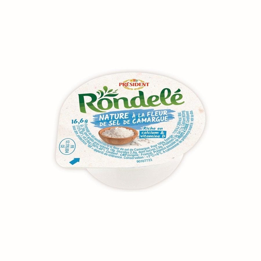 Rondelé nature fleur de sel de Camargue en portion 