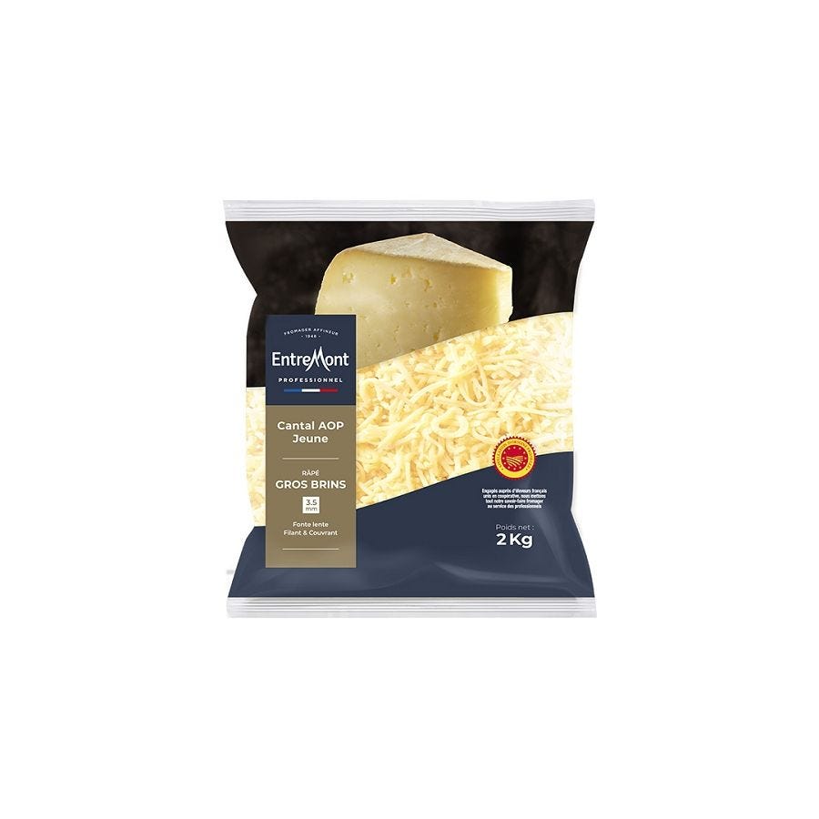 Cantal jeune rapé AOP pasteurisé