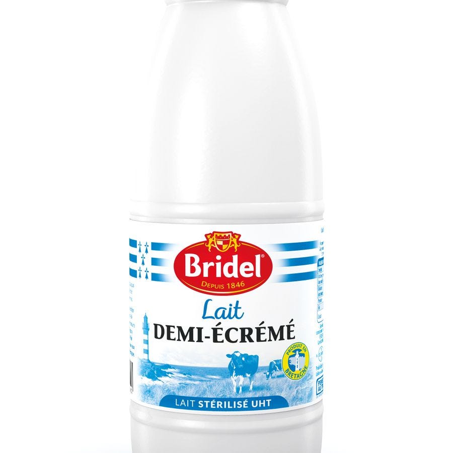 Lait demi-écrémé UHT