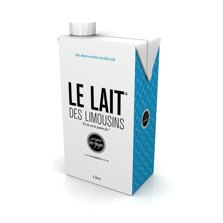 Lait demi-écrémé UHT