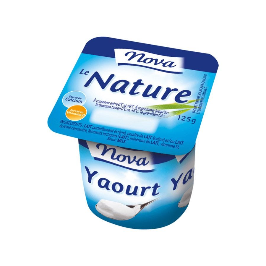Yaourt nature 125 G - Réseau Krill