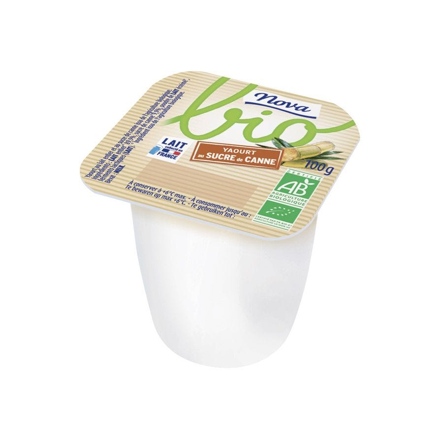 Yaourt nature sucré bio