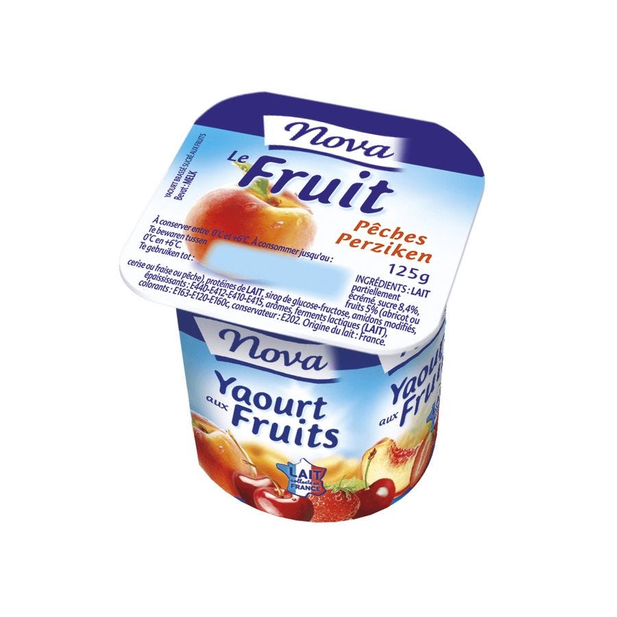 Yaourt brassé aux fruits 125 G - Réseau Krill