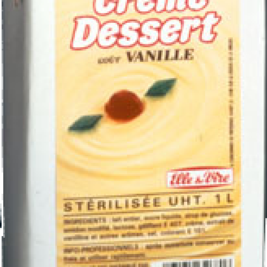 Crème dessert saveur vanille
