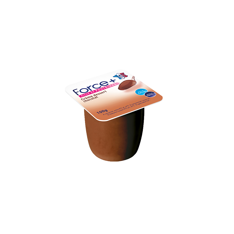Crème dessert au chocolat riche en protéines