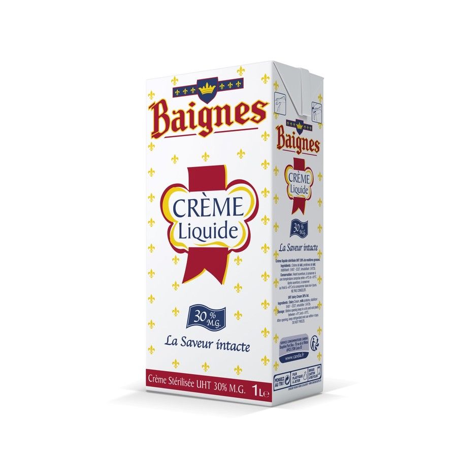 Crème liquide UHT 30% MG Baignes
