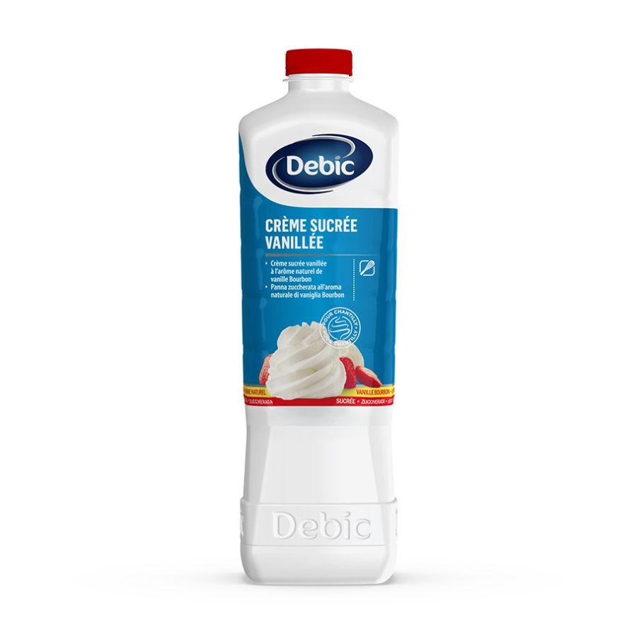 Crème liquide sucrée vanillée UHT 33,5% MG