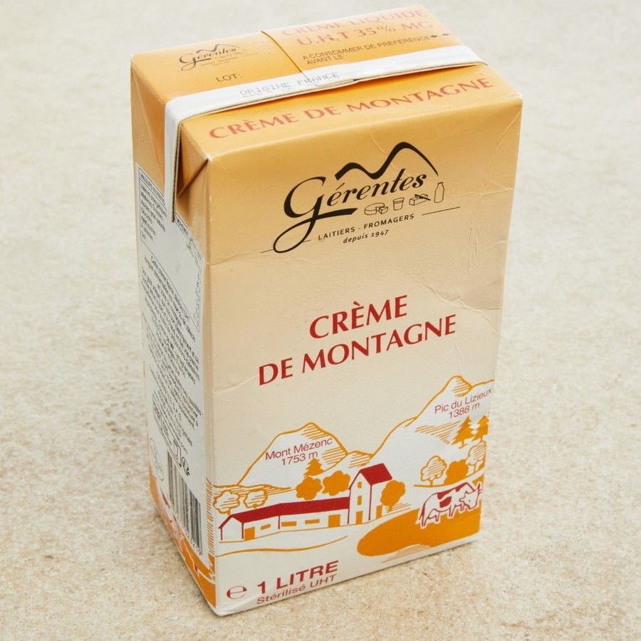 Crème de montagne UHT 35% MG