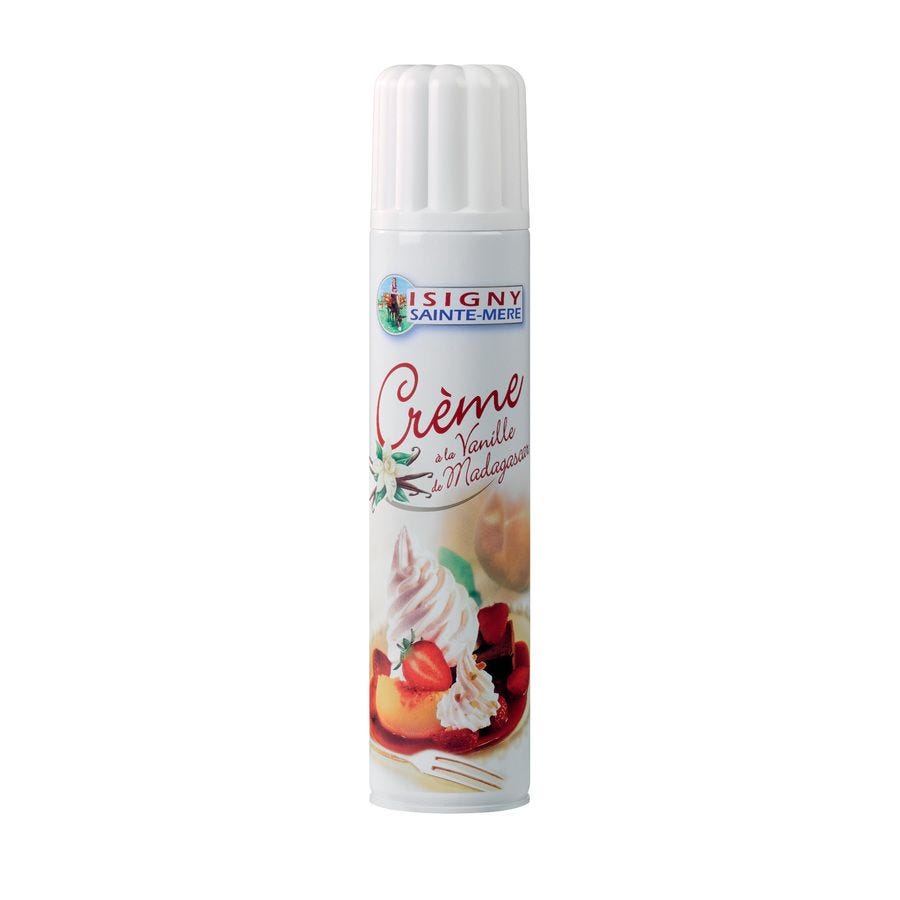 Crème sucrée vanille Madagascar en bombe