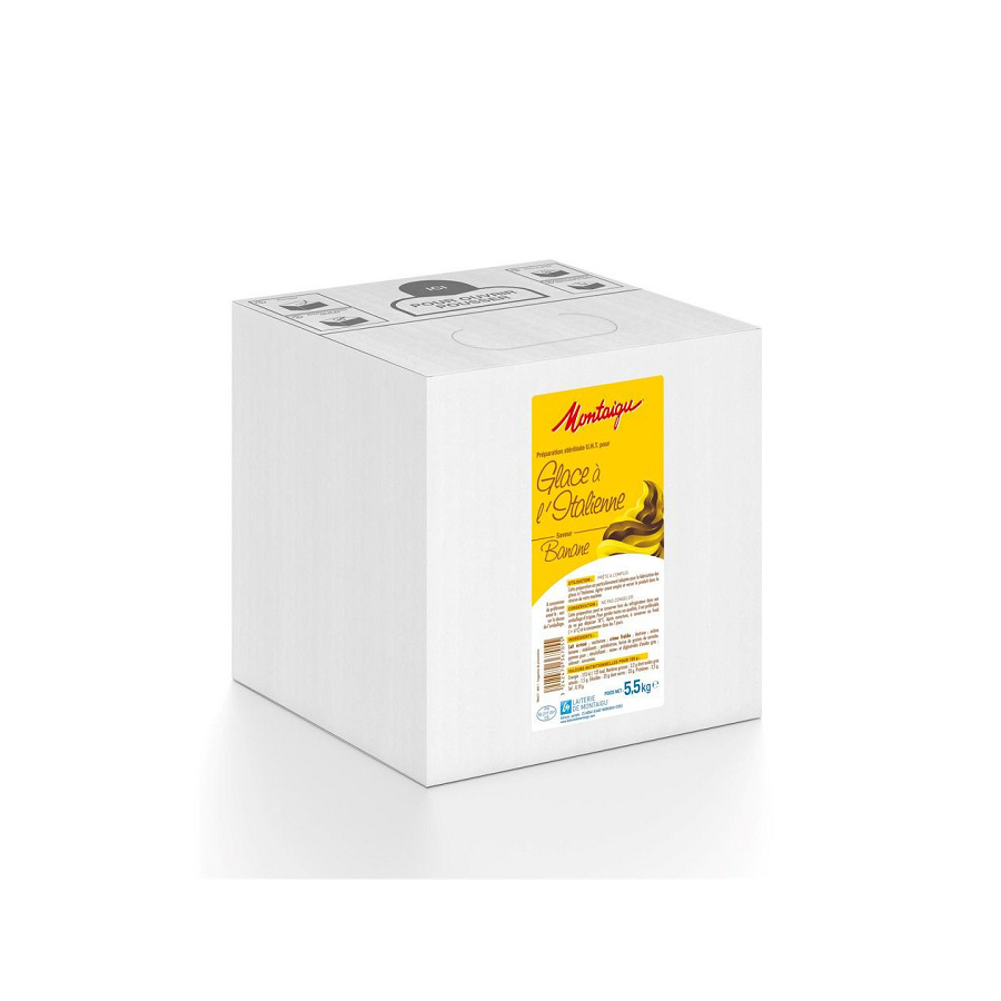 Préparation glace à l'italienne parfum banane