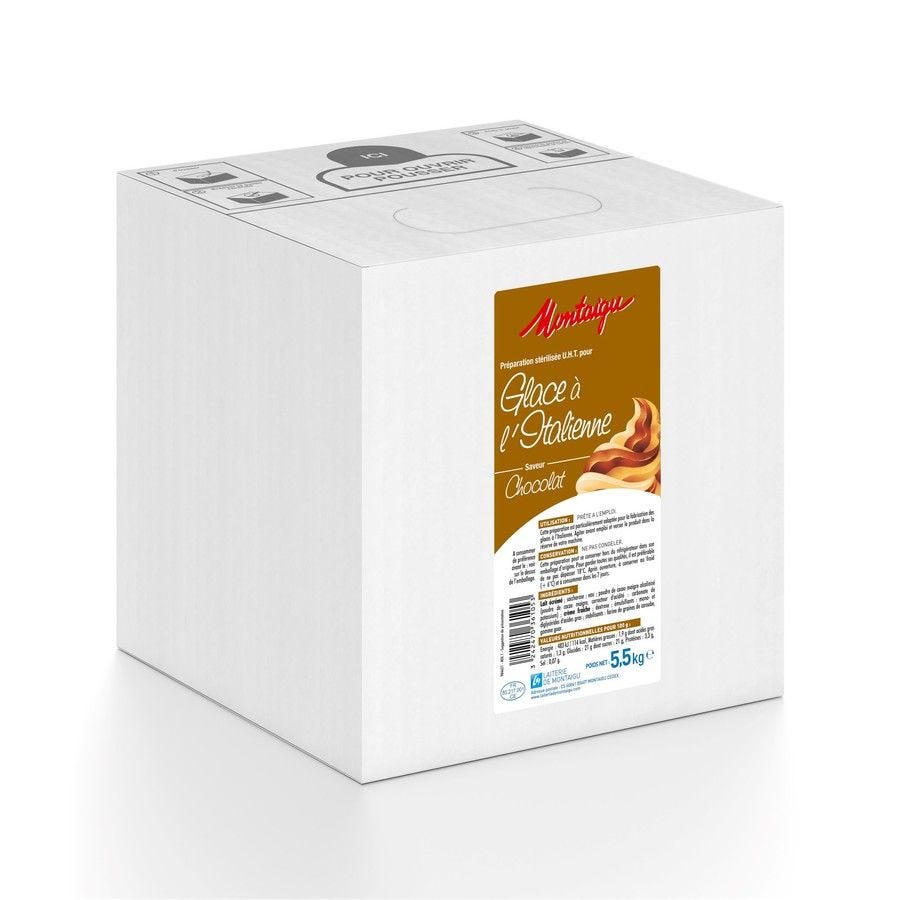 Préparation glace à l'italienne parfum chocolat