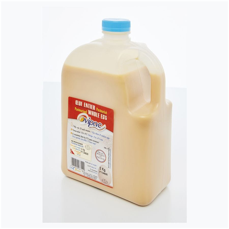 Œuf entier liquide pasteurisé