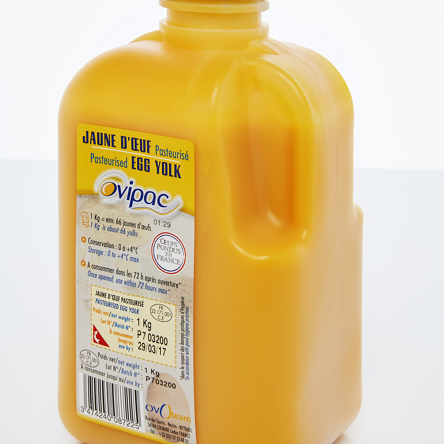 Jaune d'œuf liquide pasteurisé