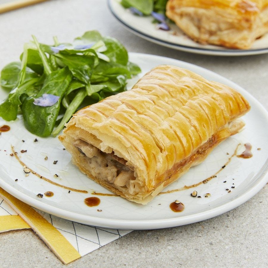 Feuilleté aux champignons à la crème