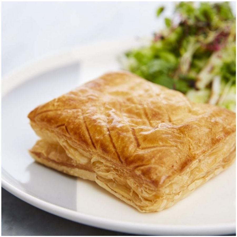 Feuilleté au poulet et aux morilles