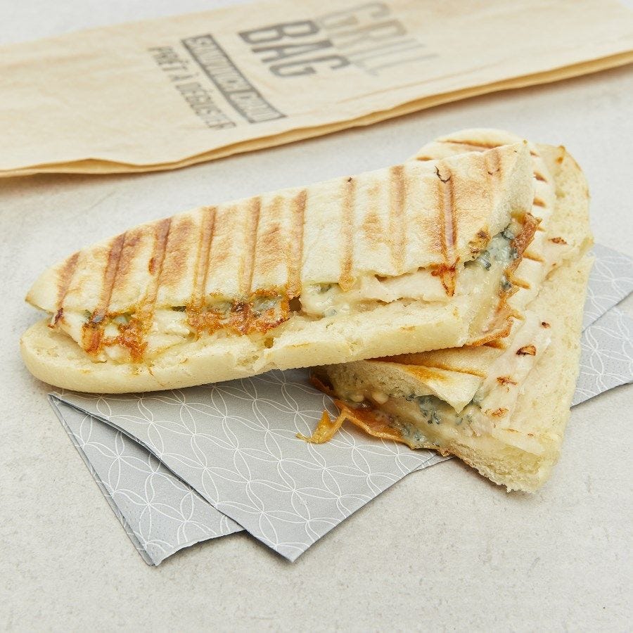 Panini au poulet et à la fourme d'Ambert 