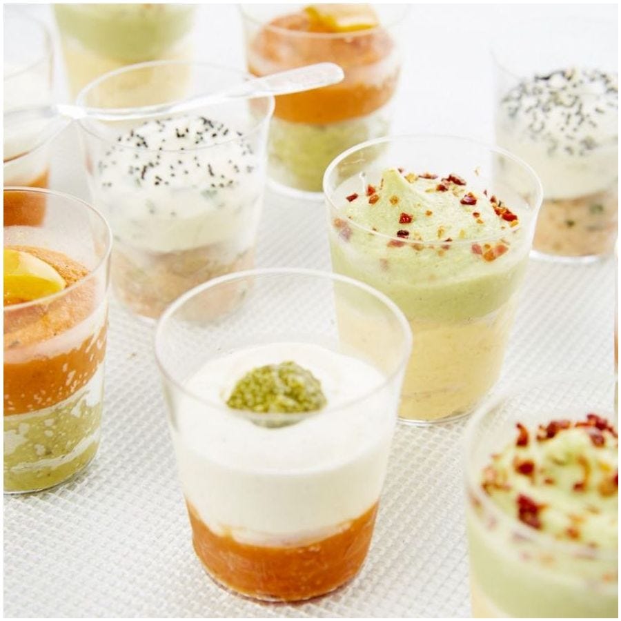 Assortiment de 24 verrines Découverte