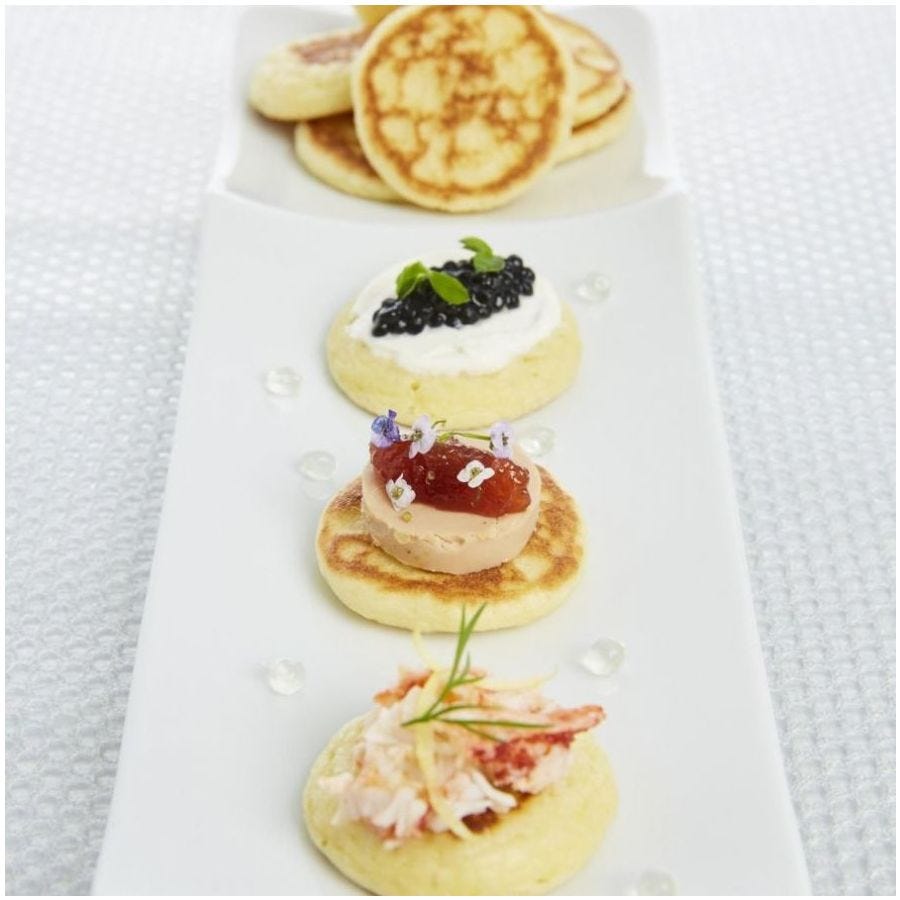 Mini blini au zeste de citron Ø 4,5 cm