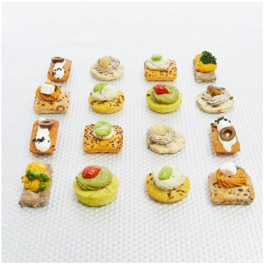 Assortiment de 30 canapés végétariens
