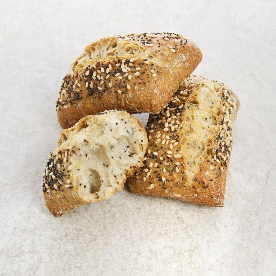 Petit pain rectangle multigrains farine Label Rouge