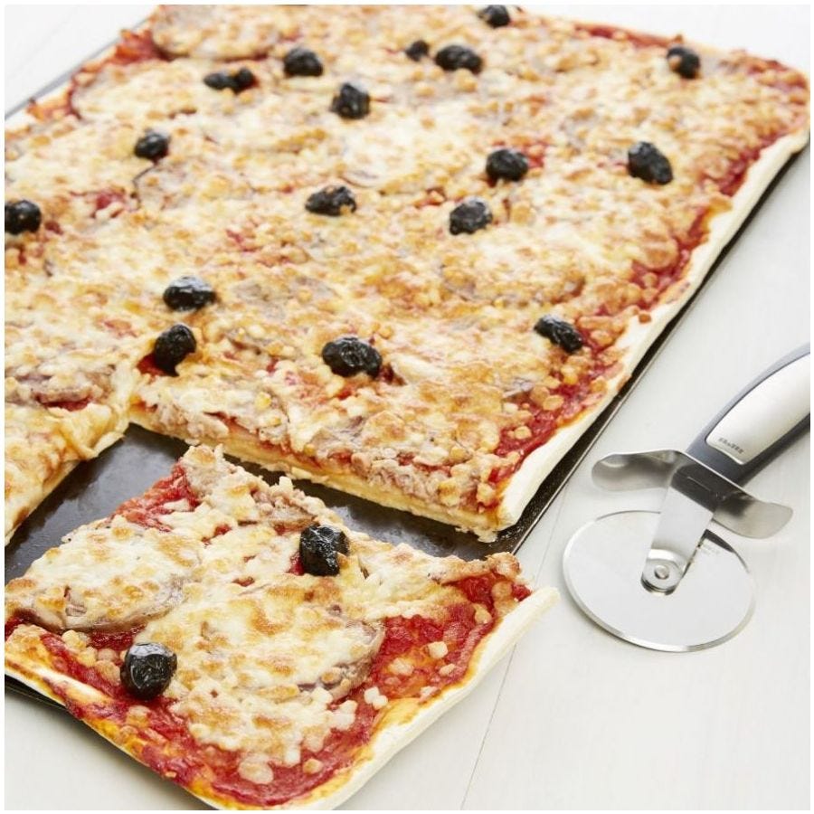 Fond de pizza rectangulaire