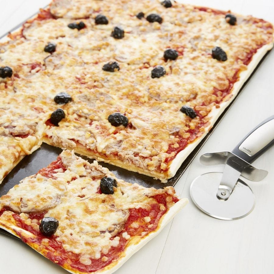 Fond de pizza rectangulaire