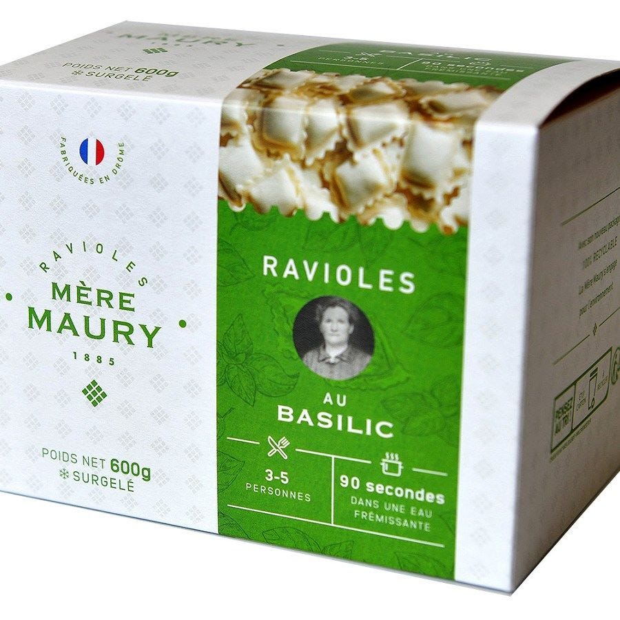 Ravioles au basilic