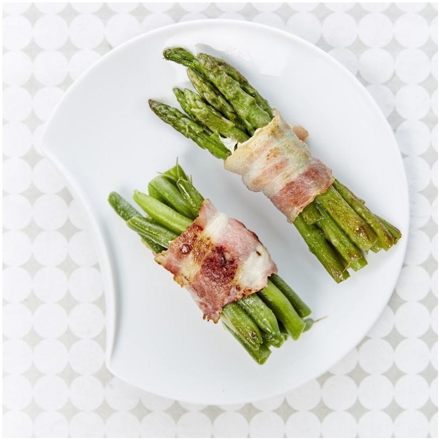 Fagot de haricots verts lardé