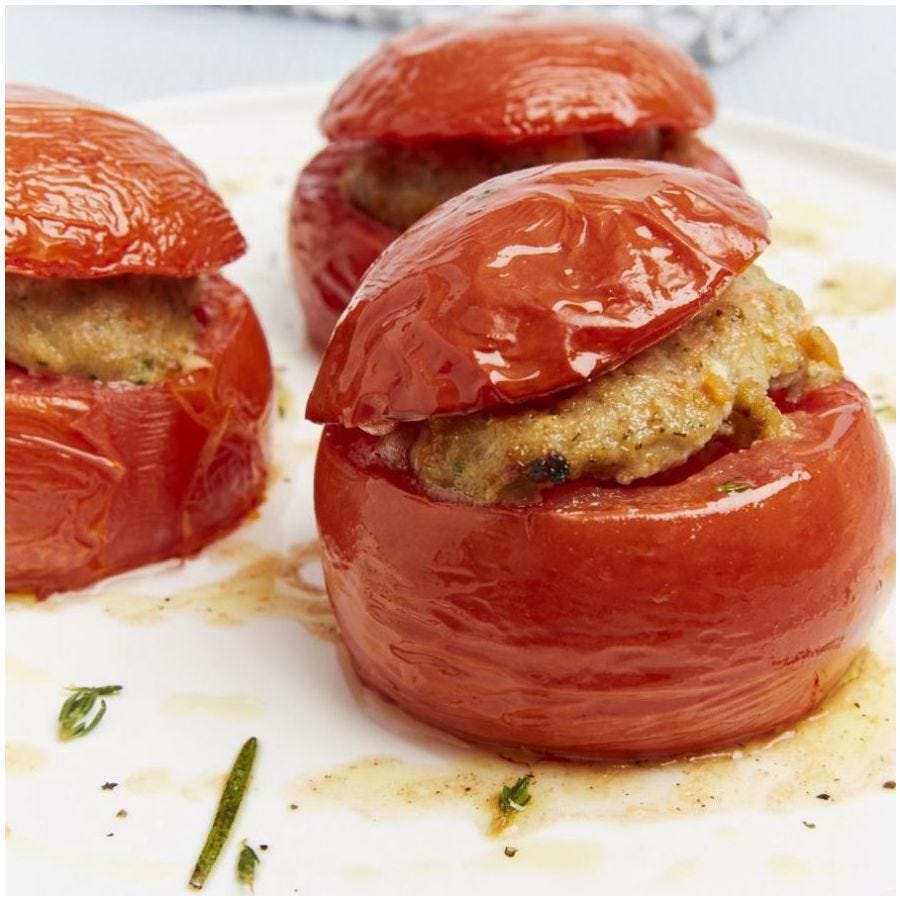 Tomate farcie cuite