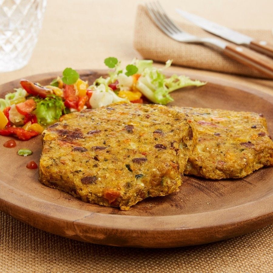 Galette de haricot azuki quinoa et légumes