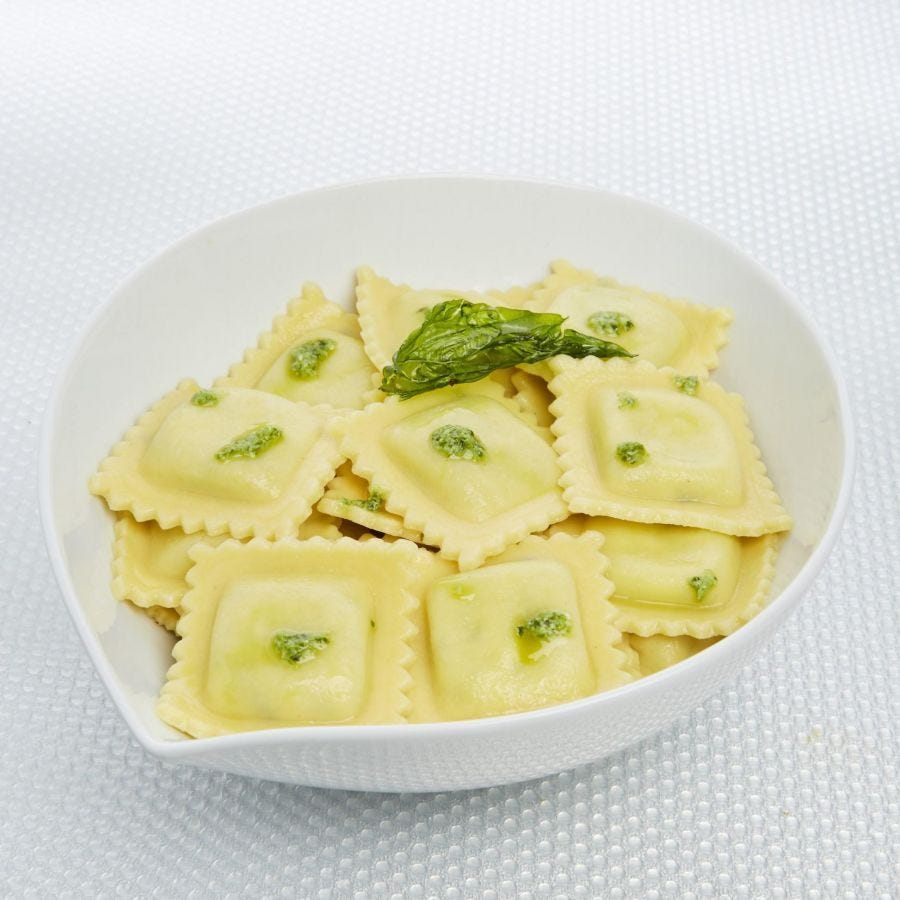 Tortelli farci ricotta et épinard