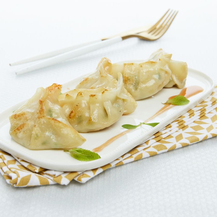 Gyozas aux crevettes entières