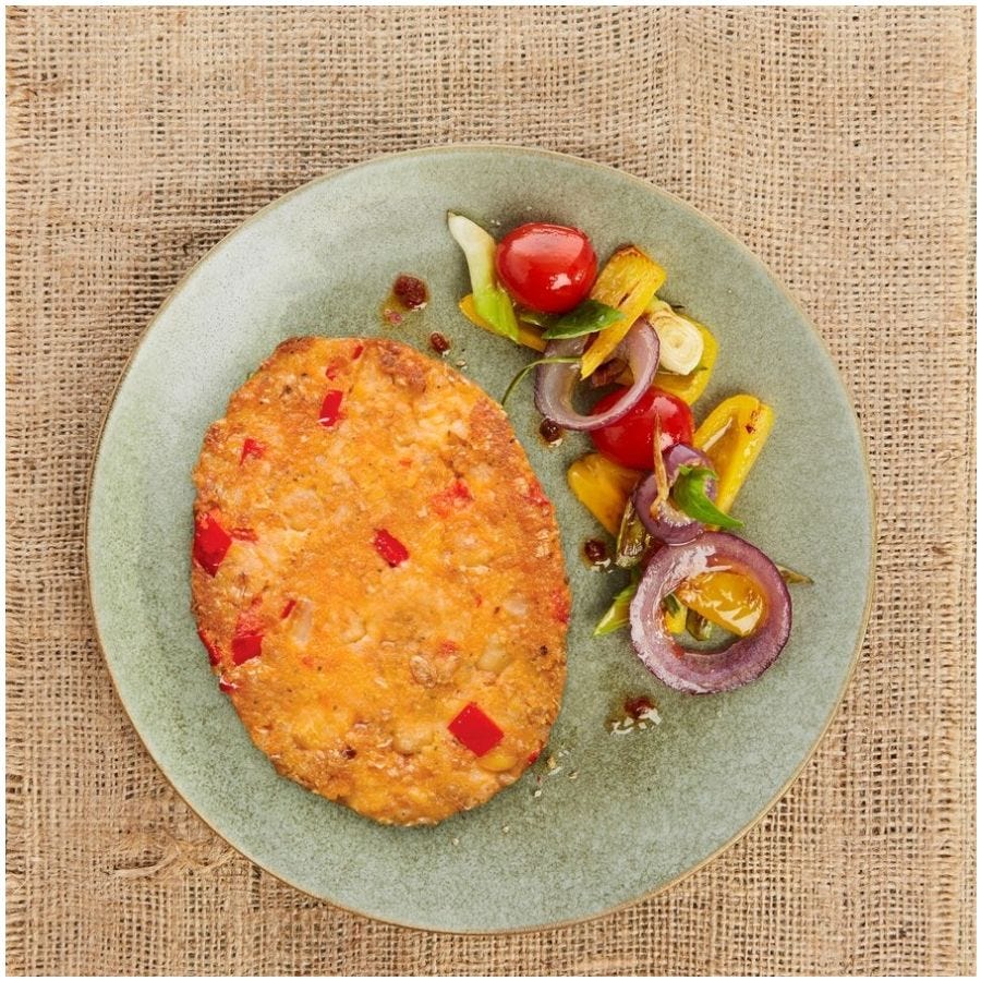 Galette de pois chiches au poivron et cumin bio