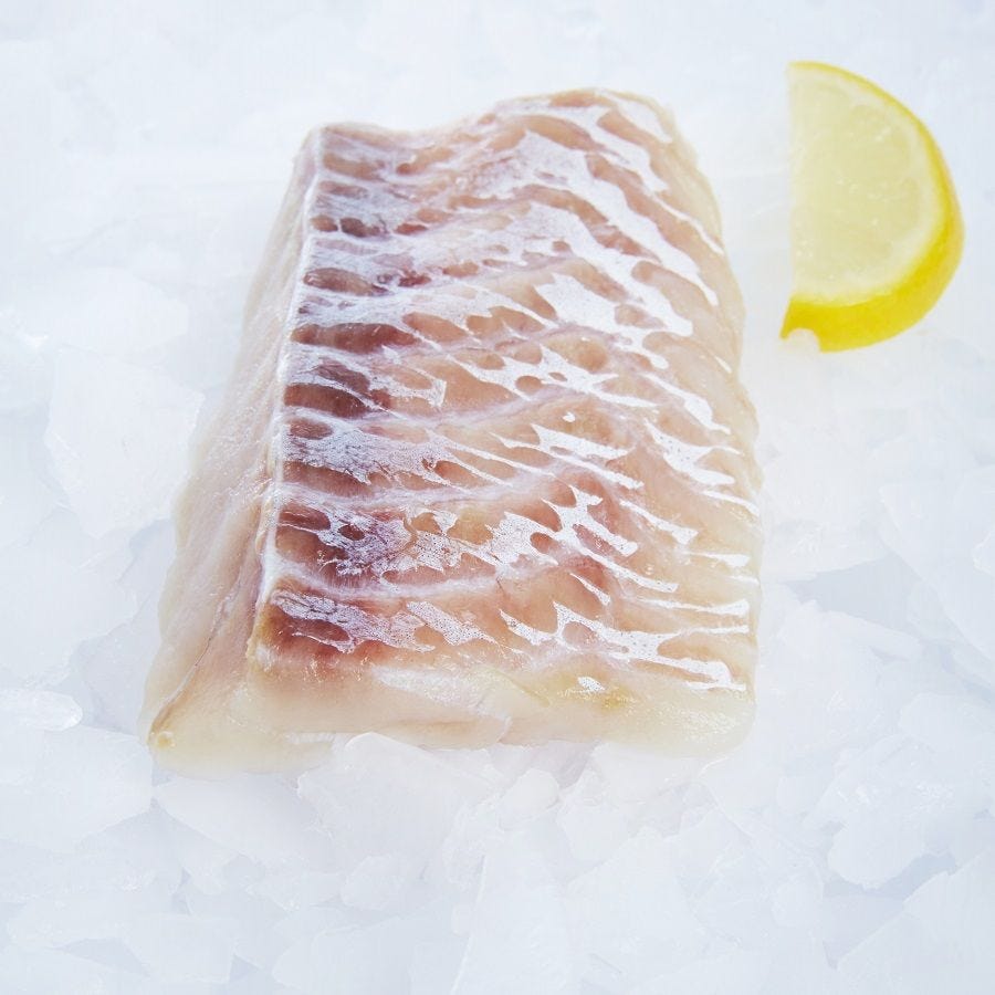 Portion de filet de merlu blanc sans peau IQF MSC