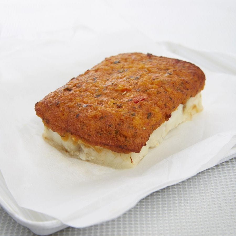 Pavé de poisson à la napolitaine