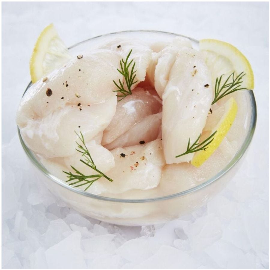 Joue de loup de mer sans peau IQF