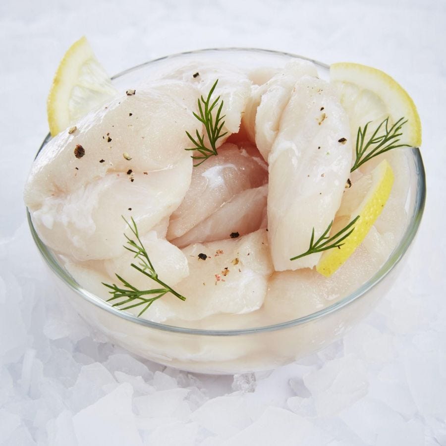 Joue de loup de mer sans peau IQF