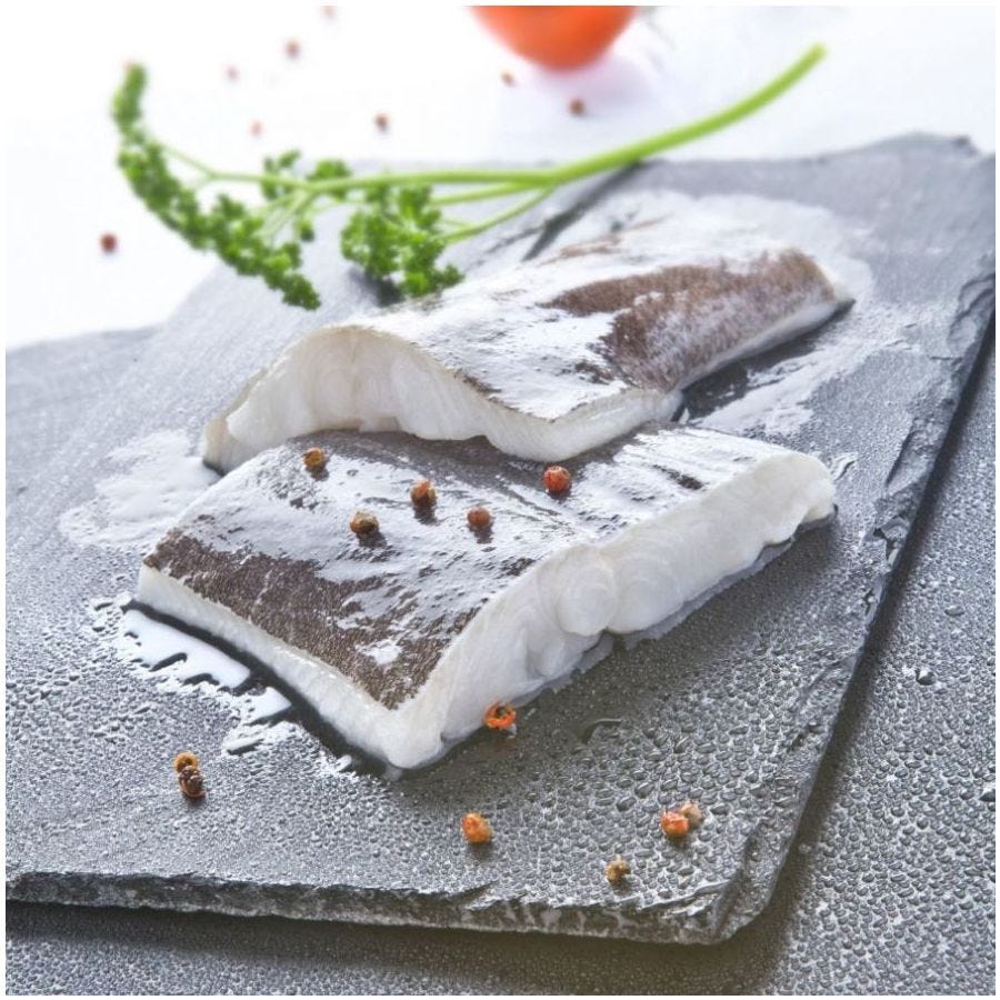 Portion de julienne avec peau IQF