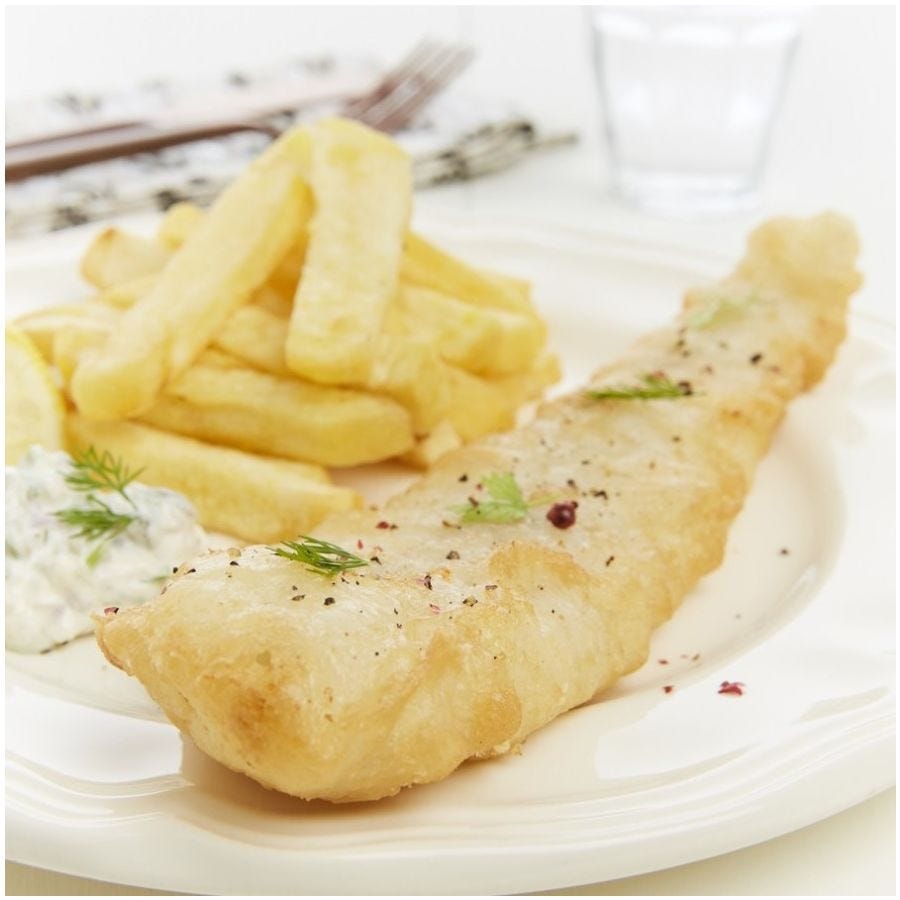 Tranche de colin d'Alaska façon fish & chips