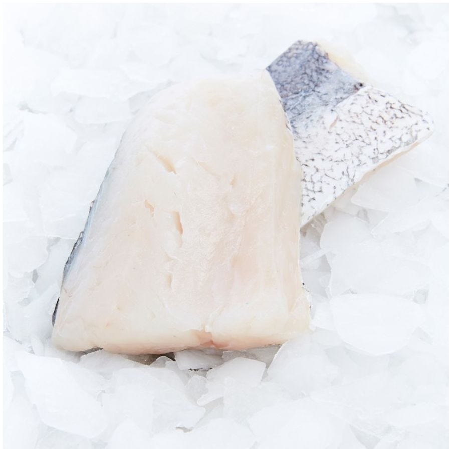 Pavé de merlu blanc du Cap avec peau MSC IQF