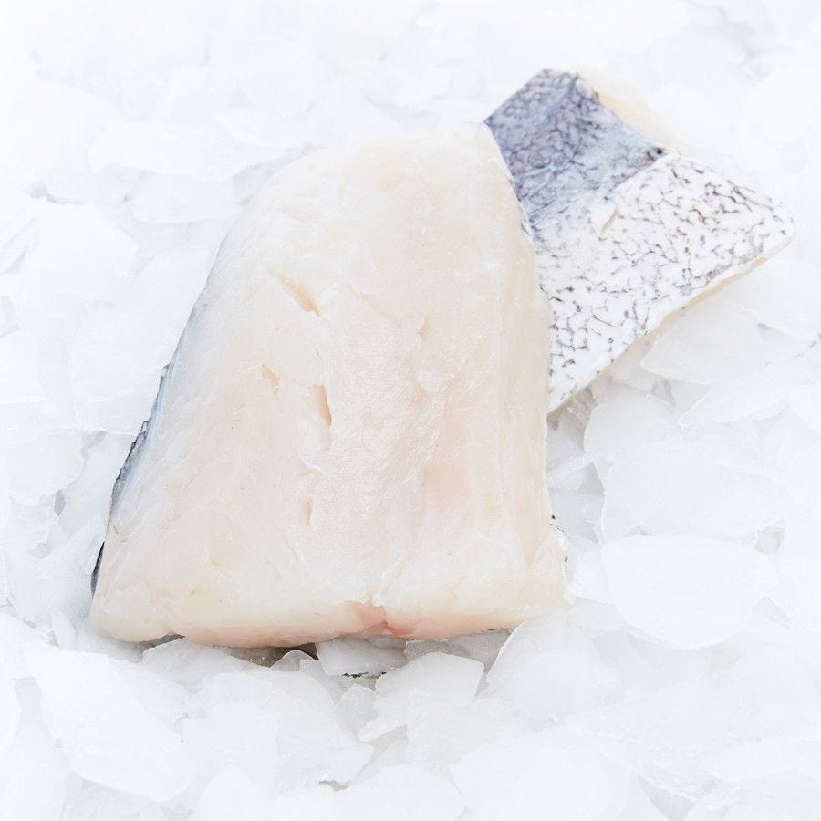 Pavé de merlu blanc du Cap avec peau IQF MSC 