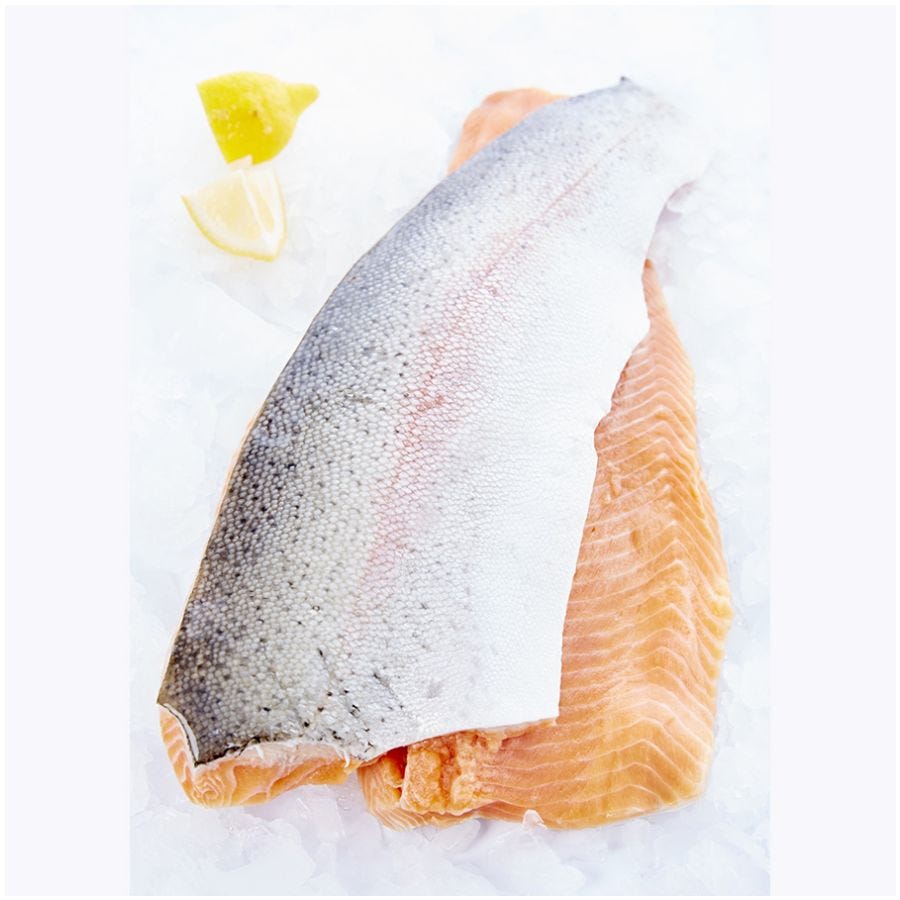 Filet de truite arc-en-ciel élevage avec peau IWP