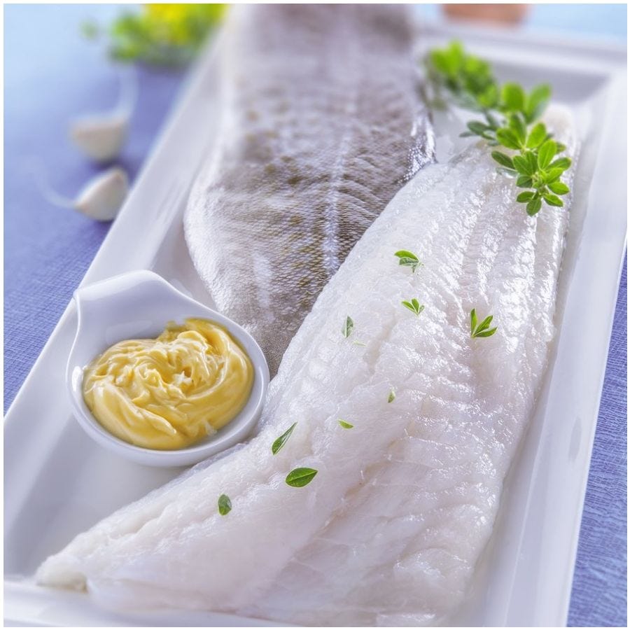 Filet de morue légèrement salé avec peau IQF MSC