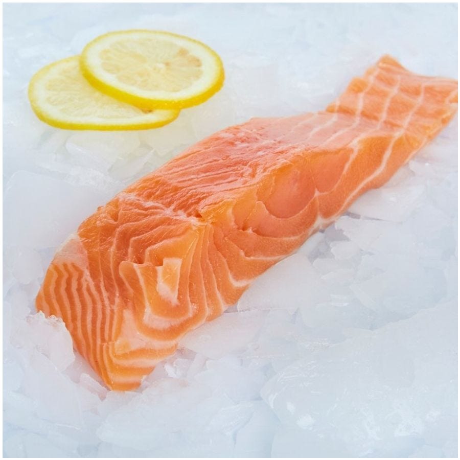 Portion de saumon rose sans peau IQF MSC