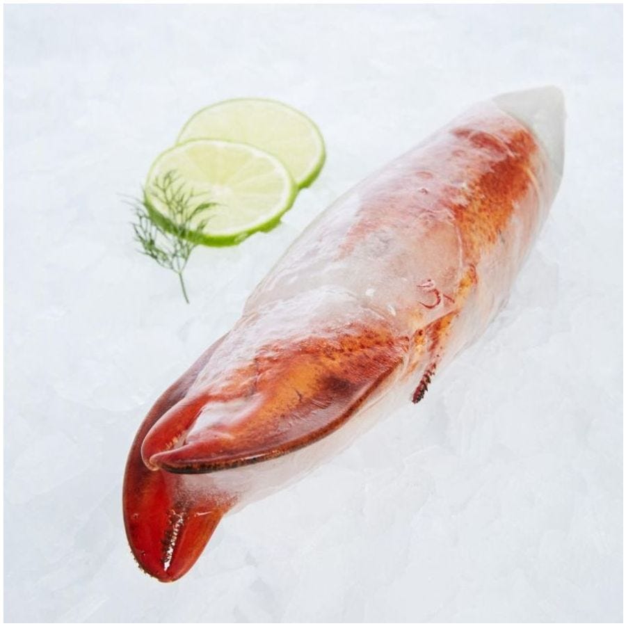 Homard américain entier cuit sous glace IWP MSC