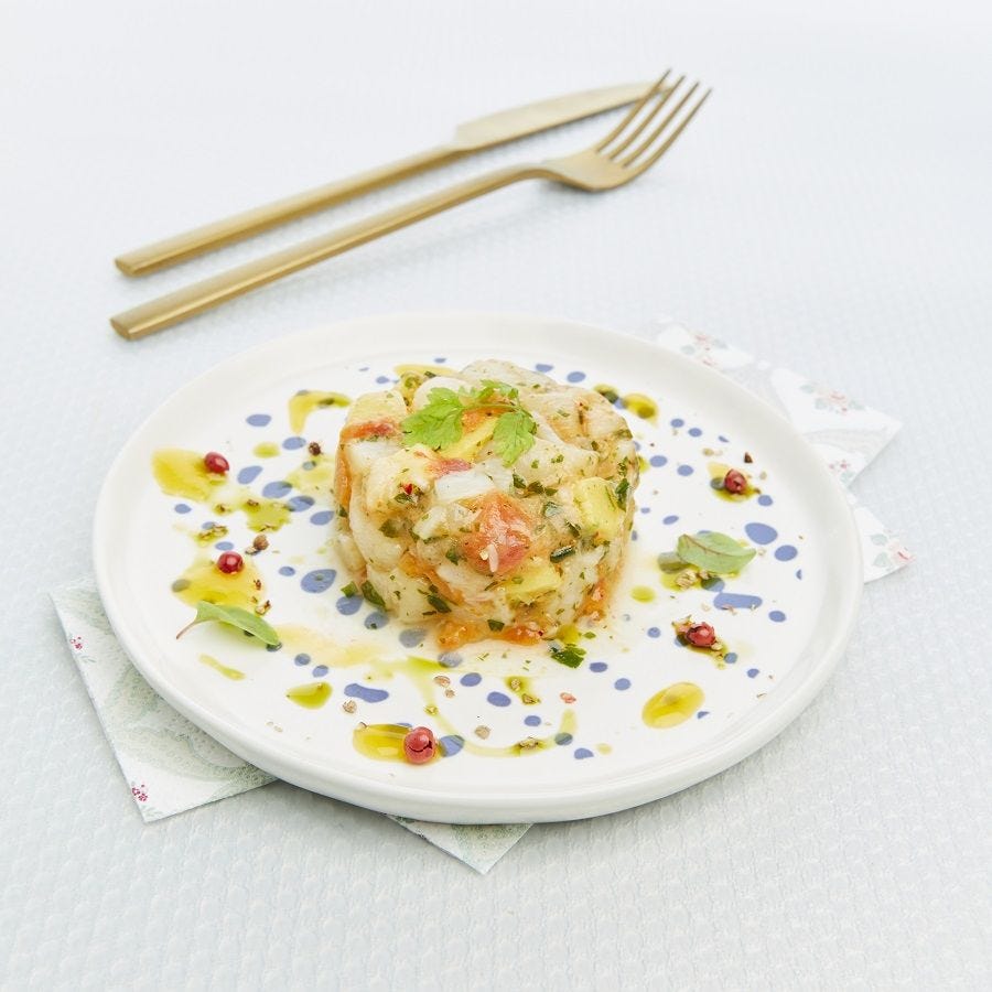 Tartare de noix de Saint-Jacques façon ceviche