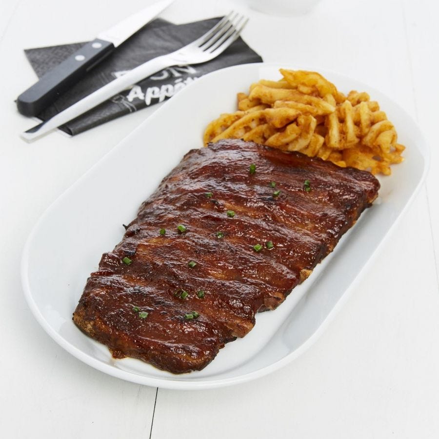 Travers de porc sauce barbecue