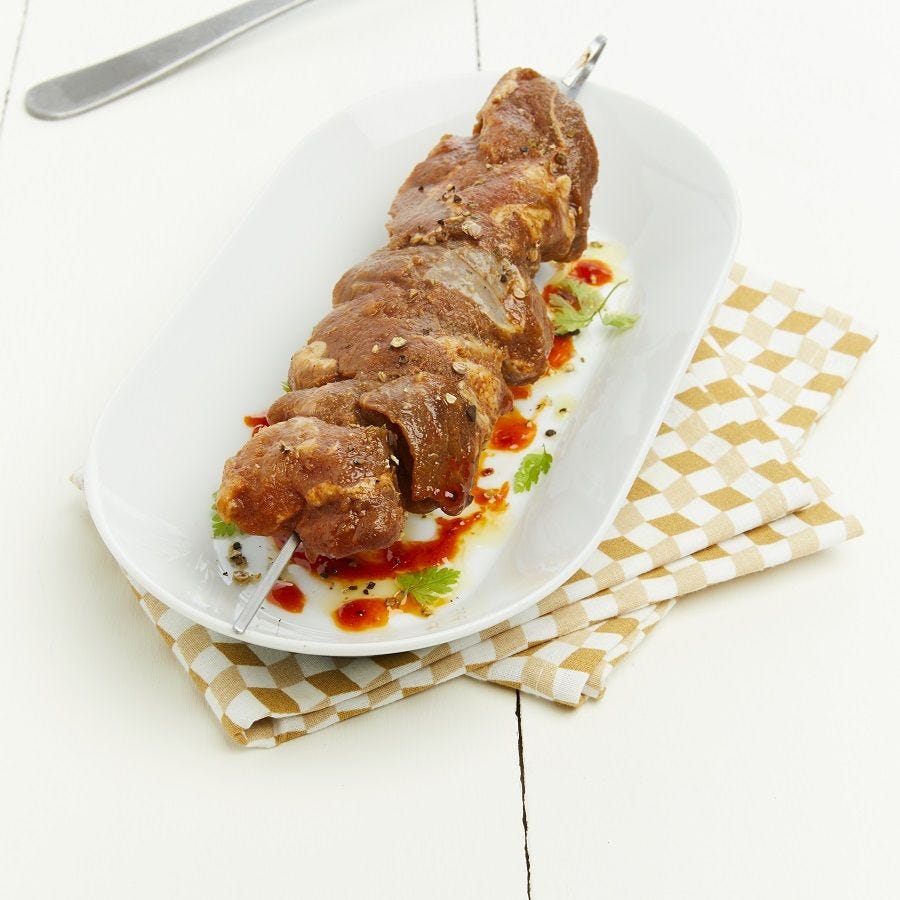 Brochette de porc mariné barbecue 180 g