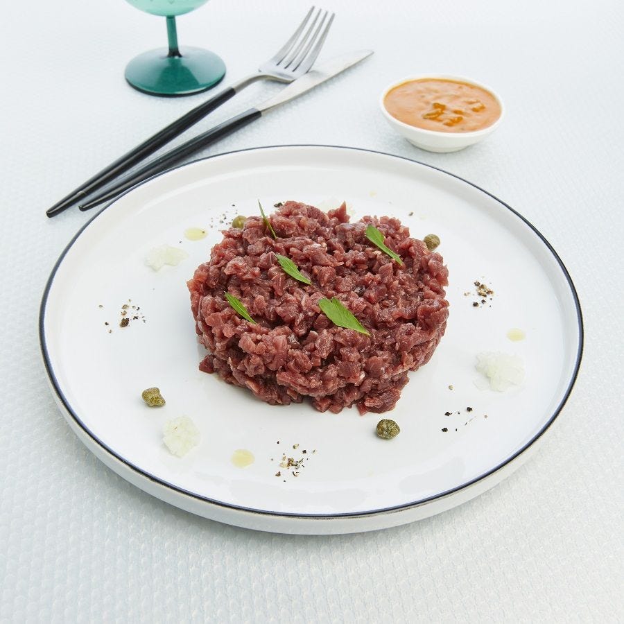 Tartare minut' couteaux boeuf 5% MG a/dosette sauce